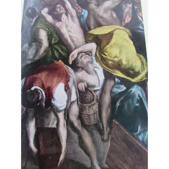 Vintage El Greco Print Cleansing of the Temple 52843 - Picture 2 of 5